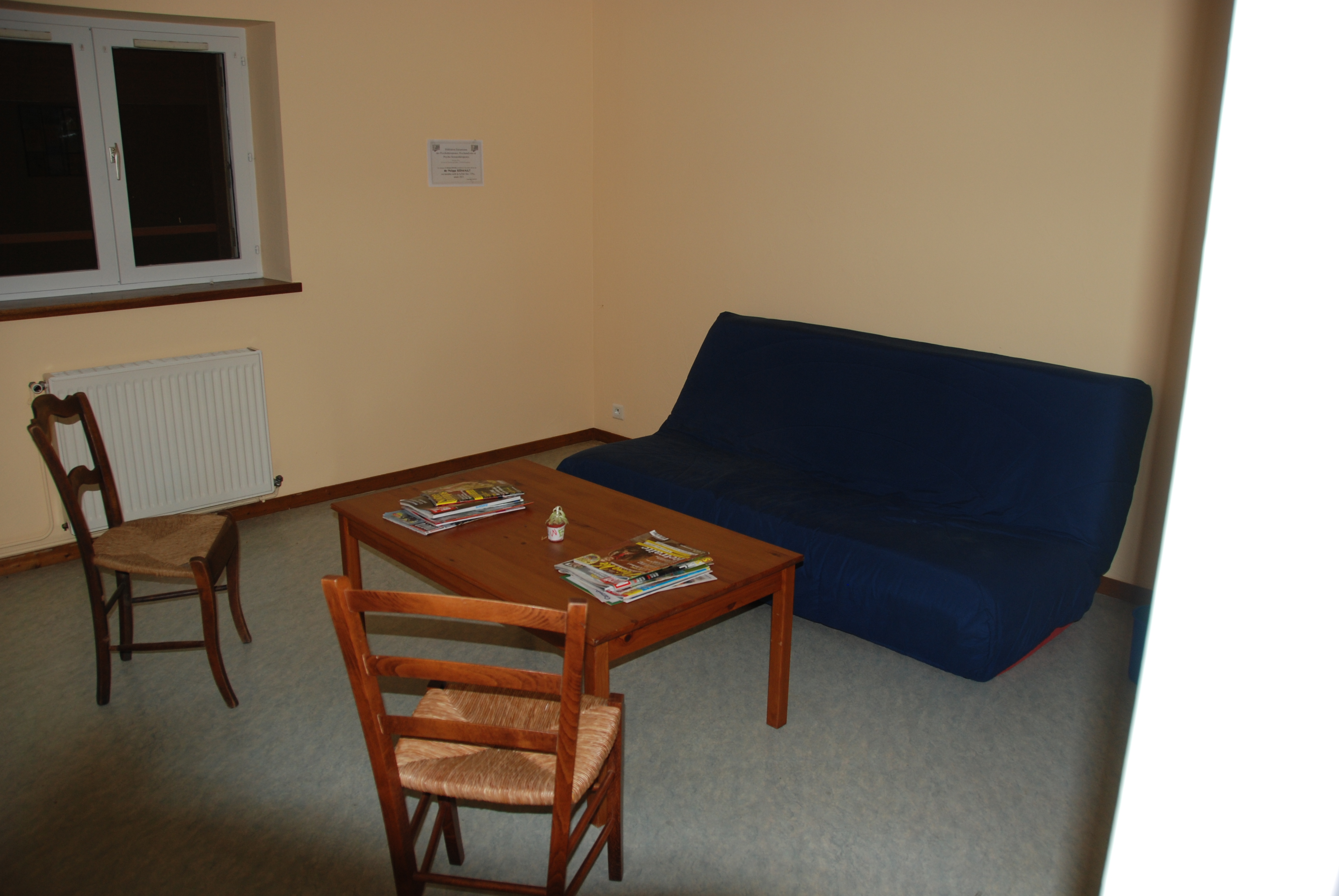 Salle d’attente du cabinet